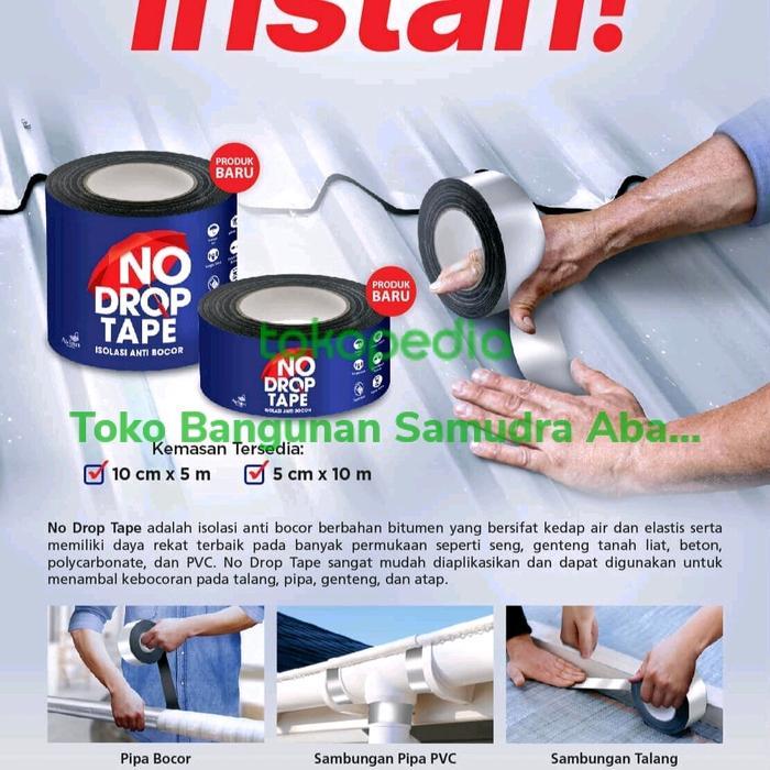No Drop Tape Isolasi Tambal Seng Anti Bocor Ready Bandung