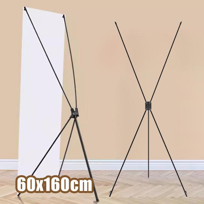 Cetak X Banner 60 X 160 Stand Banner Besi Rangka Display Promosi Event X Banner Custom X Banner