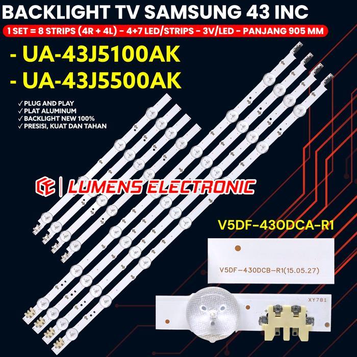 BACKLIGHT TV LED SAMSUNG 43 INCH 43J5100 43J5500 UA43J5100 UA43J5500 11K UA-43J5100 UA-43J5500 43J