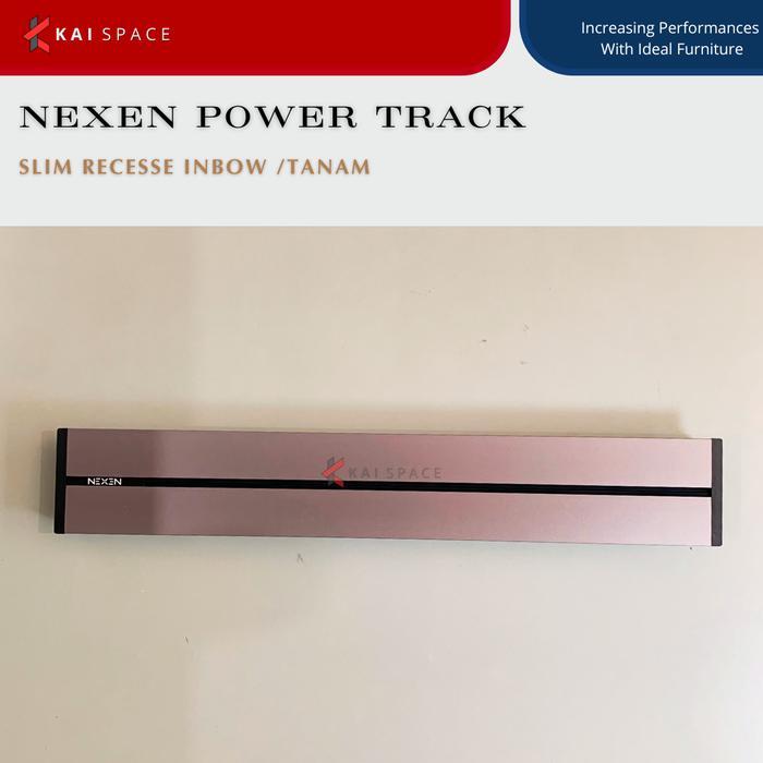 (PROMO) STOP KONTAK NEXEN POWER TRACK SLIM RECESSED 1000MM GREY BLACK NOT: LINE8, NOT: EUBIQ