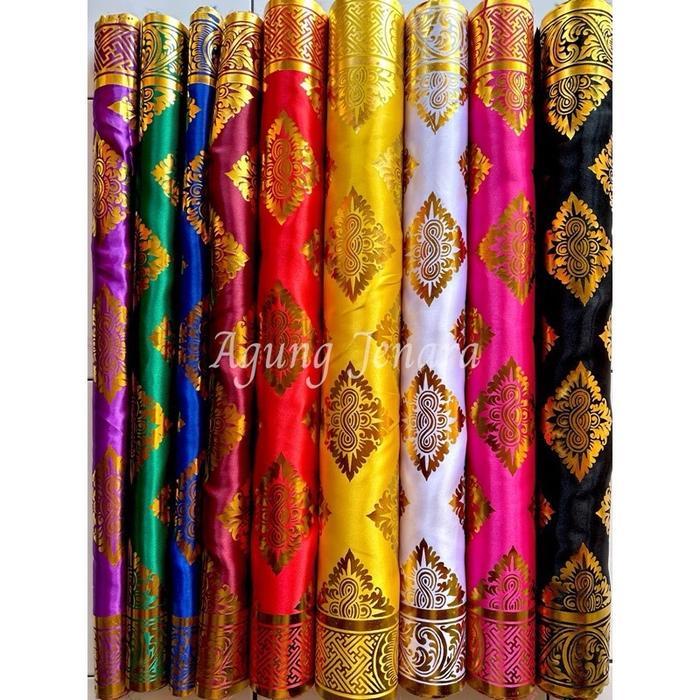 KAIN PRADA EMAS BALI MOTIF WAJIK