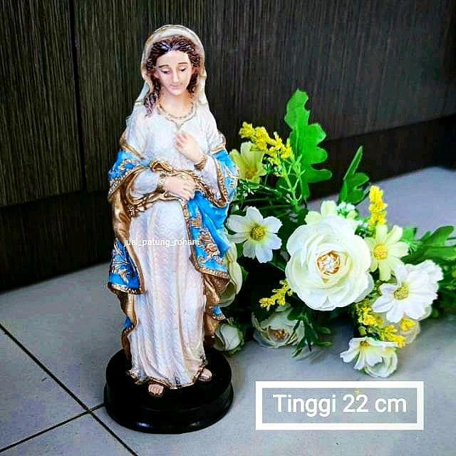 Terbaru Patung Maria Mengandung 22 Cm Premium