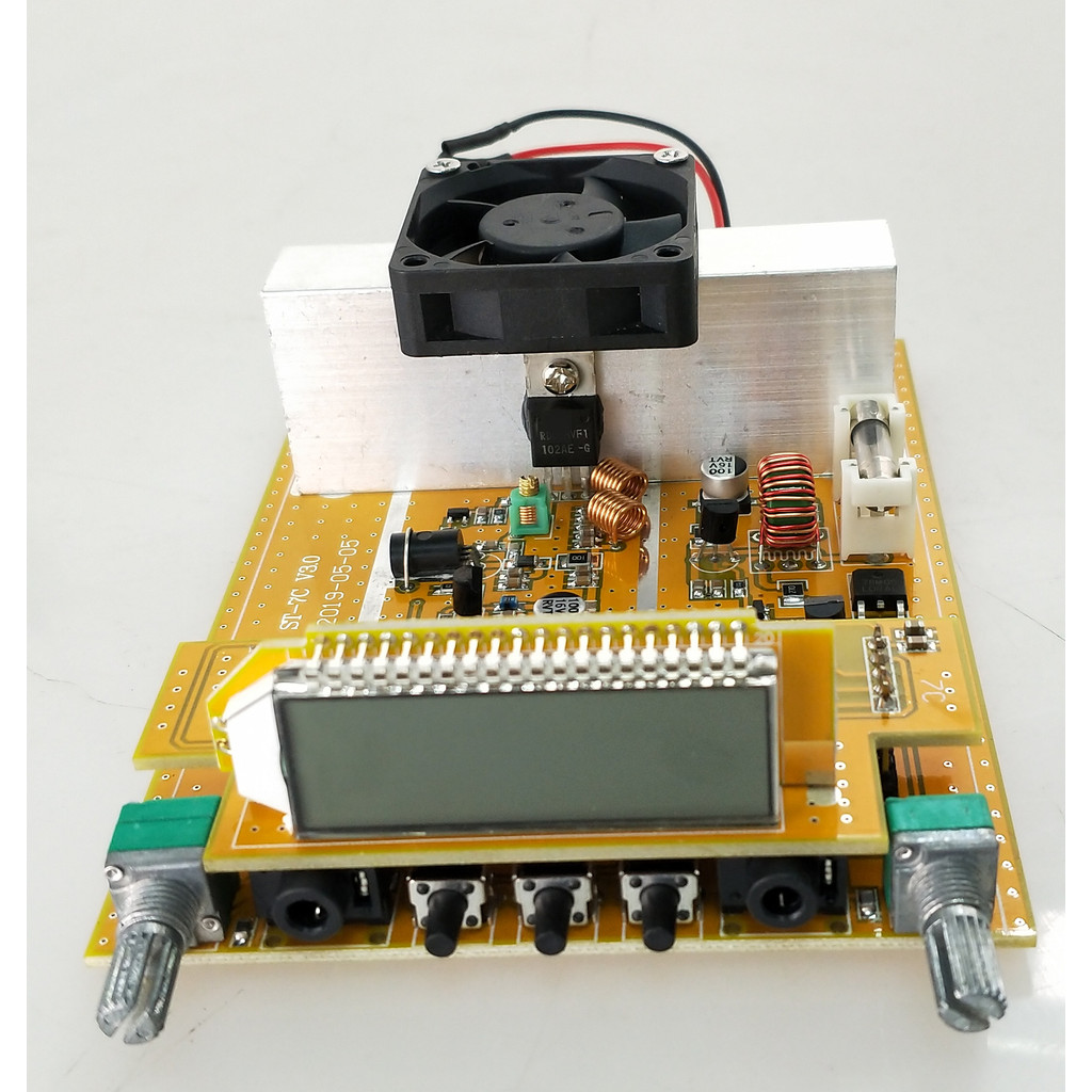 1/7W 76-108MHz PLL stereo Fm transmitter broadcast PCB only PCB+FAN+antenna(NO power supply)