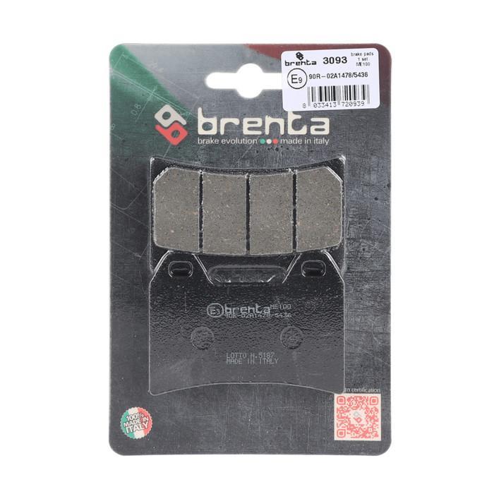 Kampas Rem Organik Brenta Brembo 4 Piston 2Pin Br3093