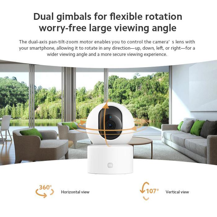 Xiaomi Mi Smart Home C301 2K CCTV IP WiFi Camera 360 3MP Kamera indoor Garansi Resmi