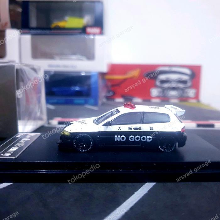 Diecast HKM Rocket Bunny Honda Civic EG6 No Good Racing Police