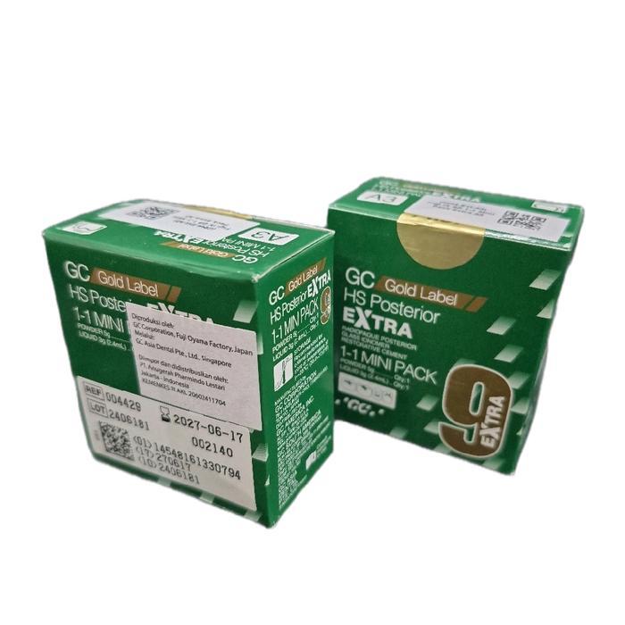 (ORIGINAL) FUJI 9 EXTRA MINI PACK DENTAL GC GOLD LABEL POSTERIOR PERAWATAN KARANG