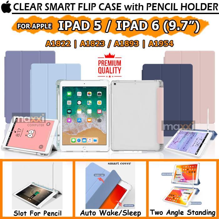 Ada Stok iPad 5 6 A1822 A1823 A1893 A1954 Bookcover Flipcover Flipcase Case Ori