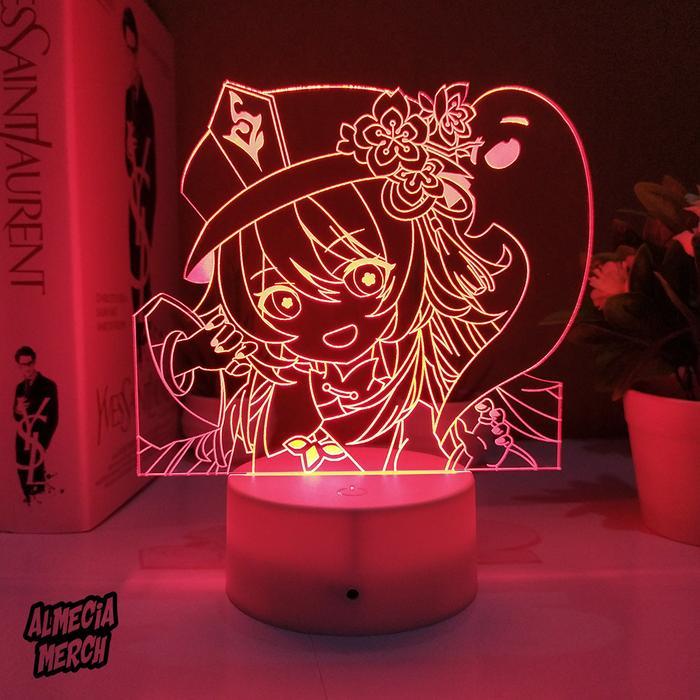Lampu Tidur LED Genshin Impact / Night Lamp Acrylic HuTao Genshin Hu Tao