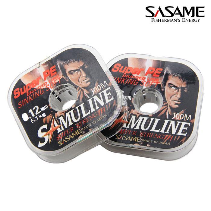 Ada Stok SASAME Samuline Super PE Sinking Soft 100m Braided Line Senar Pancing