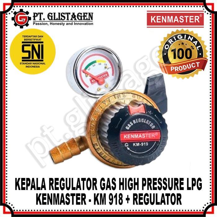 Ada Stok KENMASTER KM919 Kepala Gas High Pressure Regulator Gas Elpiji LPG SNI KM919 KM 919