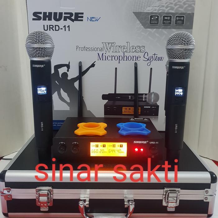 mic wireless shure urd 11/urd11 handheld