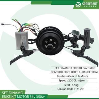 READY Set Ebike Kit Velg Belakang Dinamo motor bldc 48v500w sepeda velg jeruji 36hole (Konversi