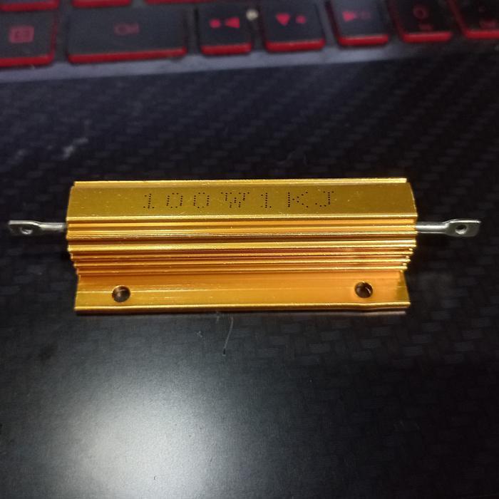 (ORIGINAL) RESISTOR/DUMMY LOAD/SHUNT 100 W 1000 OHM/1K OHM UNTUK MENGUKUR ARUS/POWER LISTRIK AC/DC -