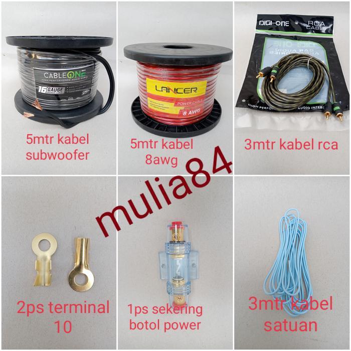 // Kabel Power Audio,Kabel Set Power Audio Subwoofer Mobil //