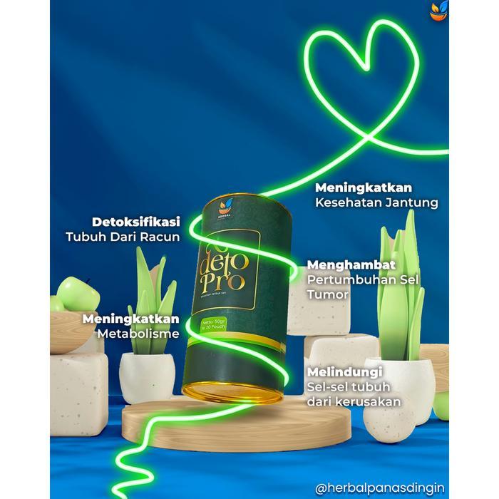 Paket Bundling 3 Botol Teh Detoks Deto Pro By Herbal Panas Dingin Isi 3X20 Kantong