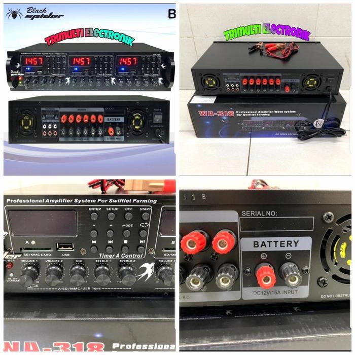 BlackSpider BS WA-318 Power Amplifier Walet 1000 Twiter
