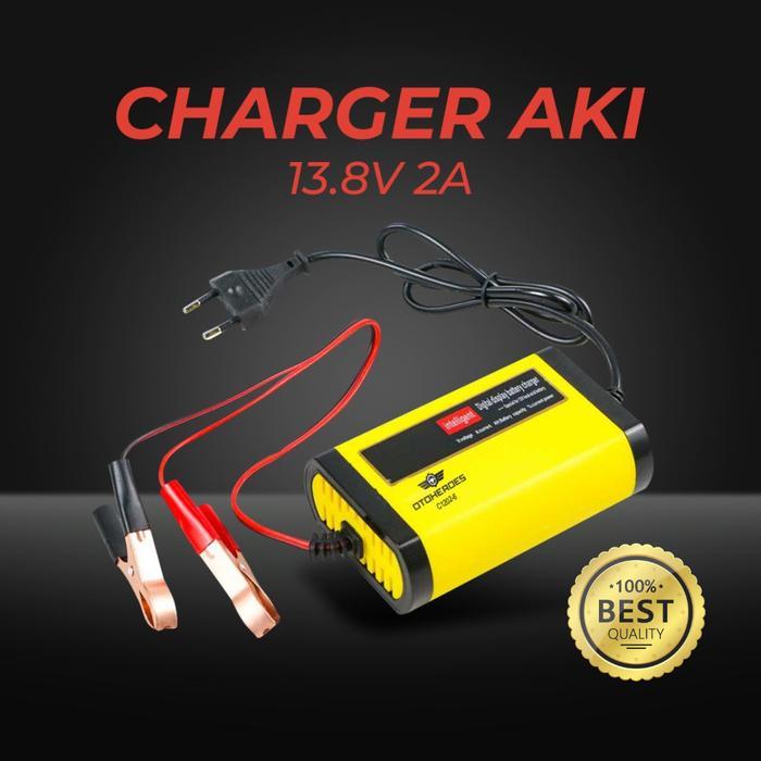 Otoheroes Charger Aki Mobil Motor Battery Charger 12V 2A