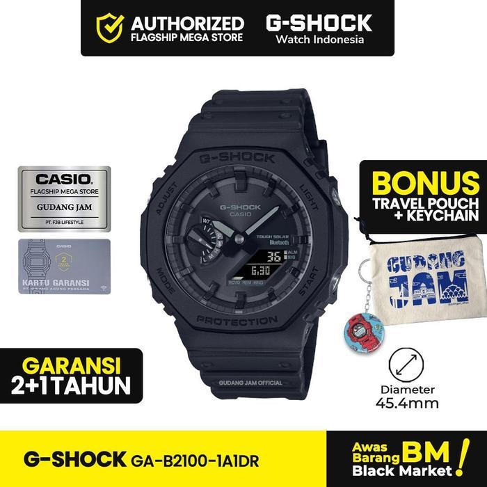G-Shock GShock GA-B2100-1A1DR GA-B2100-1A GA-B2100 GAB2100 GA B2100 Jam Kaca Watches Retro Stopwatch