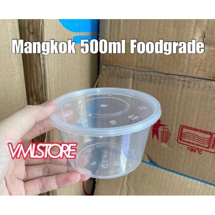 THINWALL MANGKOK BULAT 500 ML RB - 500ML ROUND BOWL OTI MANGKUK TEBAL