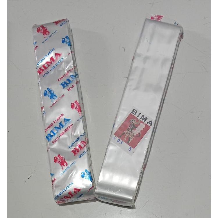 Plastik PP bening ROLL tebal 03 / plastik ROLL kaku bening tebal 03 / plastik makanan kering /