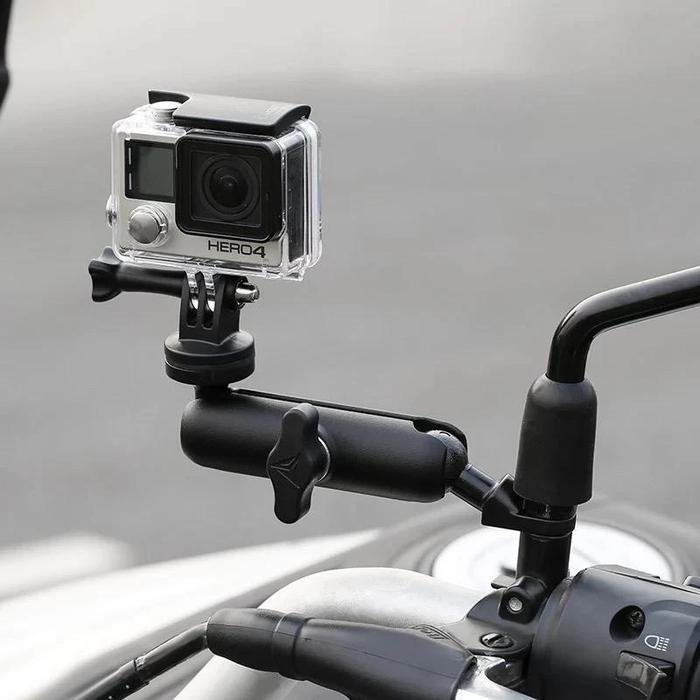 Promo Breket Gopro Motowolf Spion Mdl3519 - Holder Camera Gopro Dudukan Gopro Spion Motor Original
