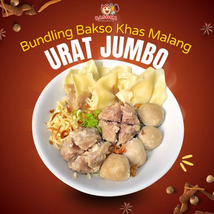 Bakso Asli Malang Frozen Daging Premium Urat & Halus + Siomay Kuah Rempah Nendang 10 Porsi Keluarga