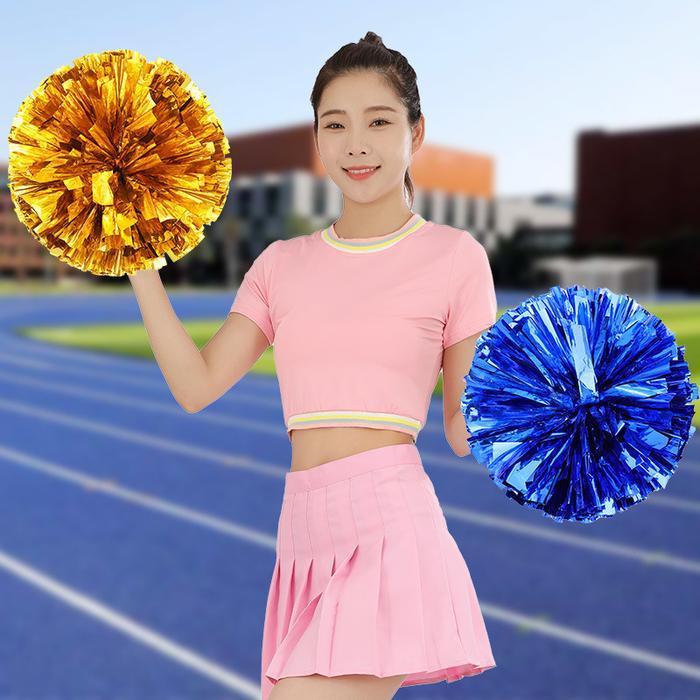 Terlaris 2Pcs Pom Pom Cheerleader Bunga Cheerleader Pom Pom Pemandu Sorak