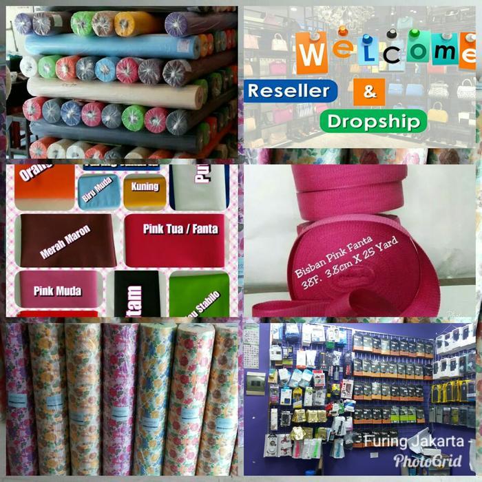 Putih 100 gsm, kain furing,kain spunbond Merah Pink