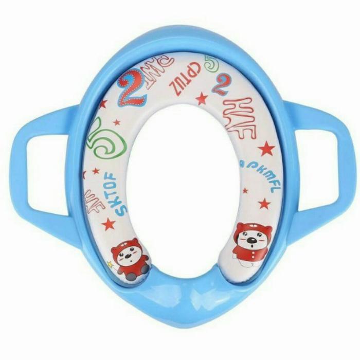 kloset tambahan toilet duduk anak bayi wc potty training latihan pipis - Biru