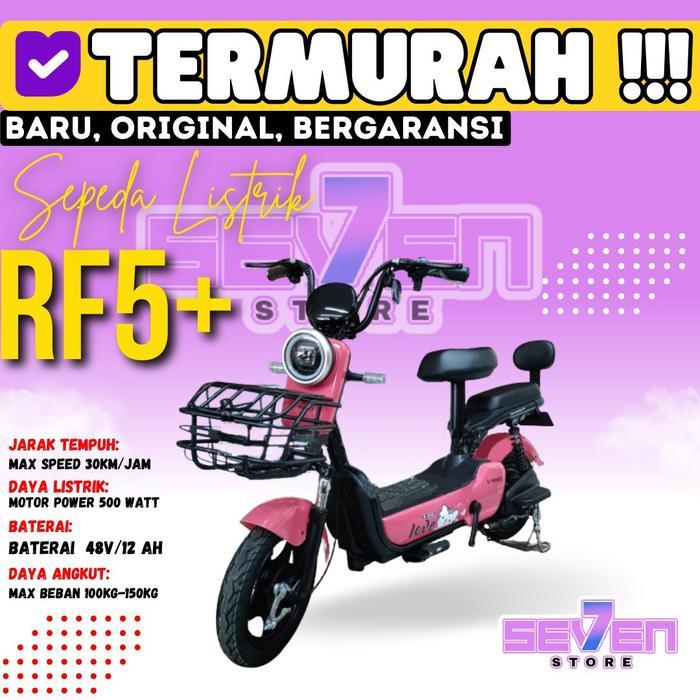 SEPEDA LISTRIK UWINFLY REDFISH 5 PRO / PLUS GARANSI RESMI - BLACK
