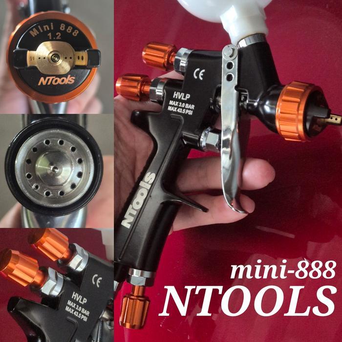 NEW - SPRAY GUN HVLP NTOOLS MINI 888
