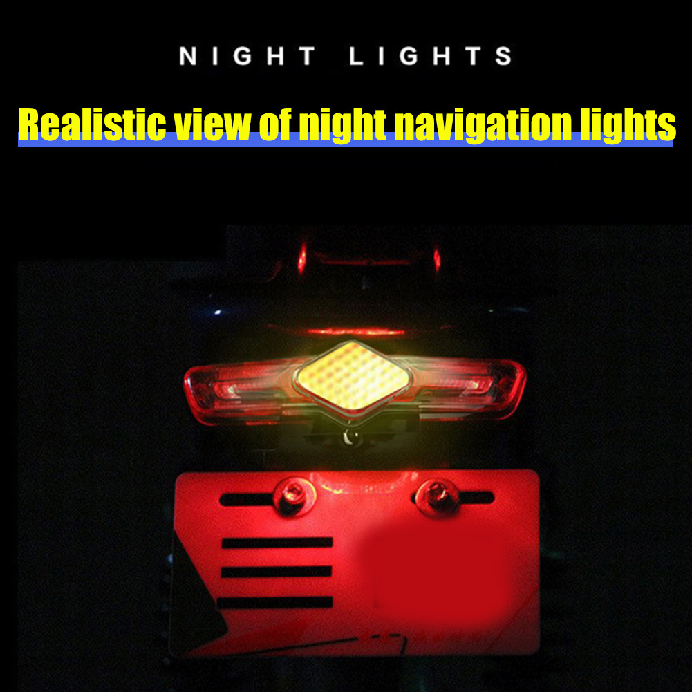 D06 36V 48V 60V Electric Rear Lamp with Turn Signal Waterproof LED E Taillight Safety Warning Lamp