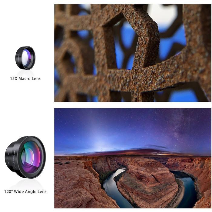 AUKEY PL-WD06 Ora Camera Lens 0.45x 120 Degree Wide Angle N 15x Macro