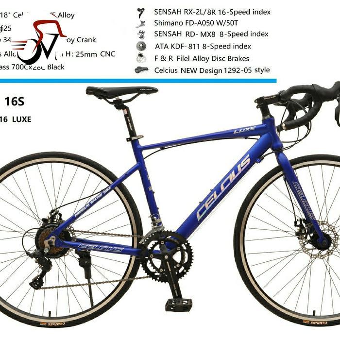 Sepeda Balap/Roadbike Merk Celcius Luxe CS MT 1016