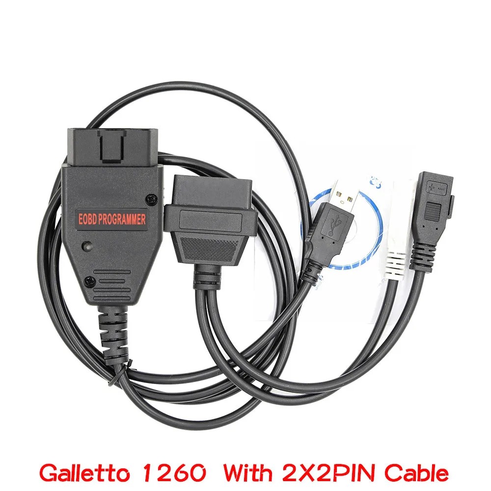 Galletto 1260 ECU Chip Tuning Tool OBD2 Car Diagnotic Tools FTDI Chip ECU Flasher Programmer Read&Wr