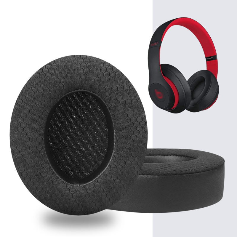 Replacement ear pads for Beats Studio 2 & Studio 3 wireless headphones,soundproof memory foam for