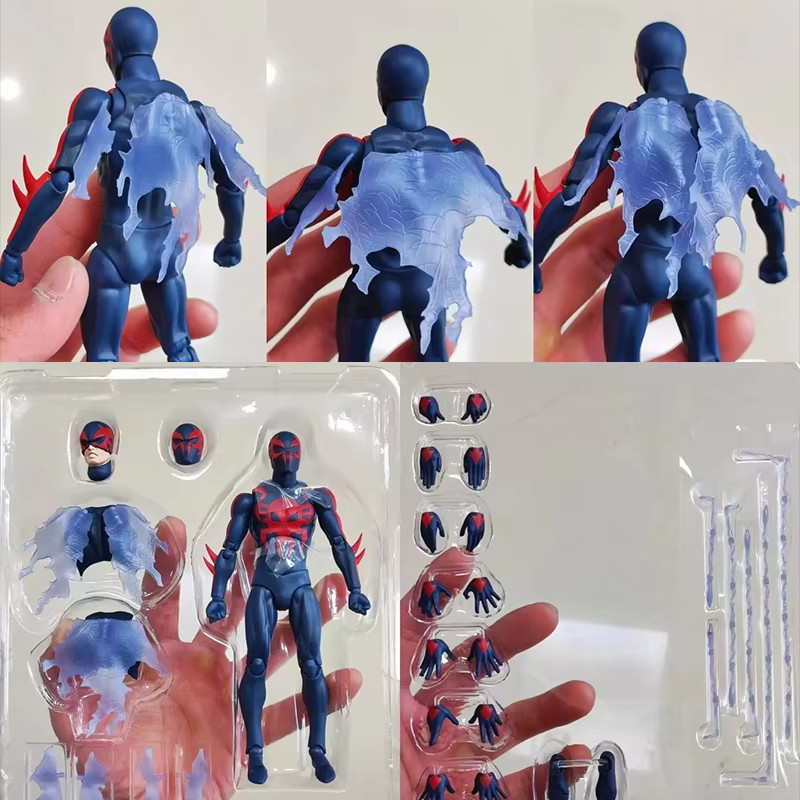 MAFEX 239 Spider Man 2099 Comic Version KO Anime Action Figure Model, Collectible Gift Toy