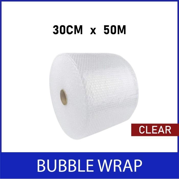 TERLARIS Bubble wrap bening 30cm x 50m Bubble Wrap Hitam 30cm