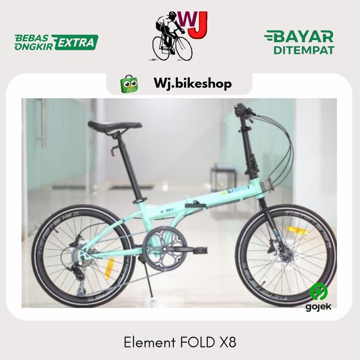 Sepeda Lipat 20 FOLDX 8 SPEED Sepeda Element Folding Bike