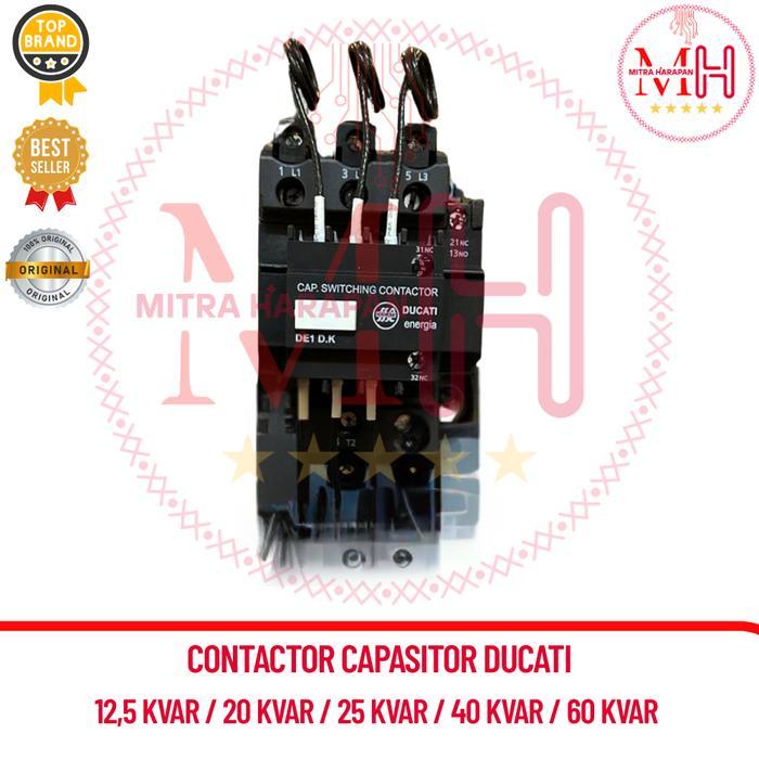 Terlaris Contactor Capasitor Ducati 12,5 Kvar / 20 Kvar / 25 Kvar / 40 Kvar / 60 Kvar / New