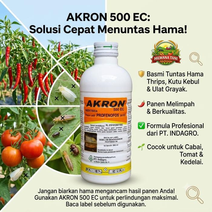 Akron 500 EC Insektisida racun kontak dan lambung 500 ml