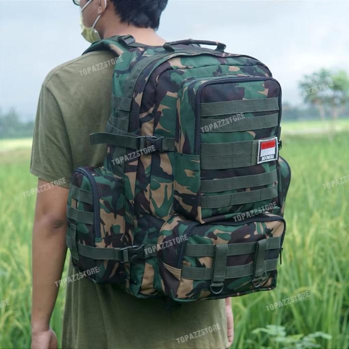 Tas Besar Kuat Kokoh Ransel Pria Jumbo 40liter Tactical Army