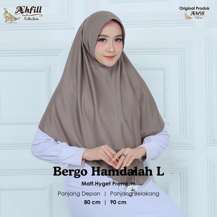 Sedia Hijab bergo hamdallah L by ahfill collection