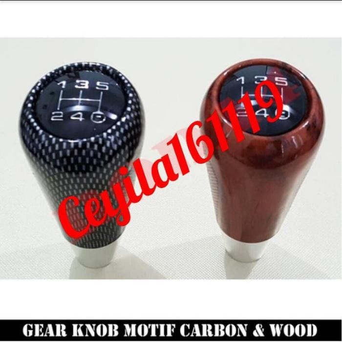Gear Knob Wod Carbon / Wod Kayu Mobil Ignis