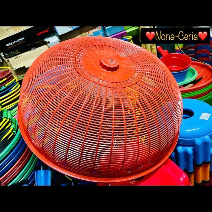 Tudung saji bulat / tudung saji plastik / penutup makanan meja