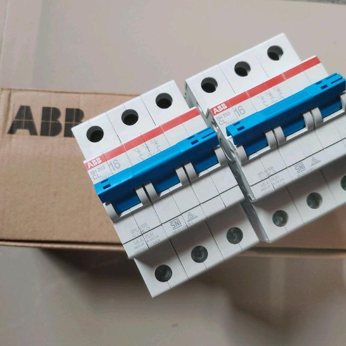 Mcb 3 phase Abb 16A asli Pln