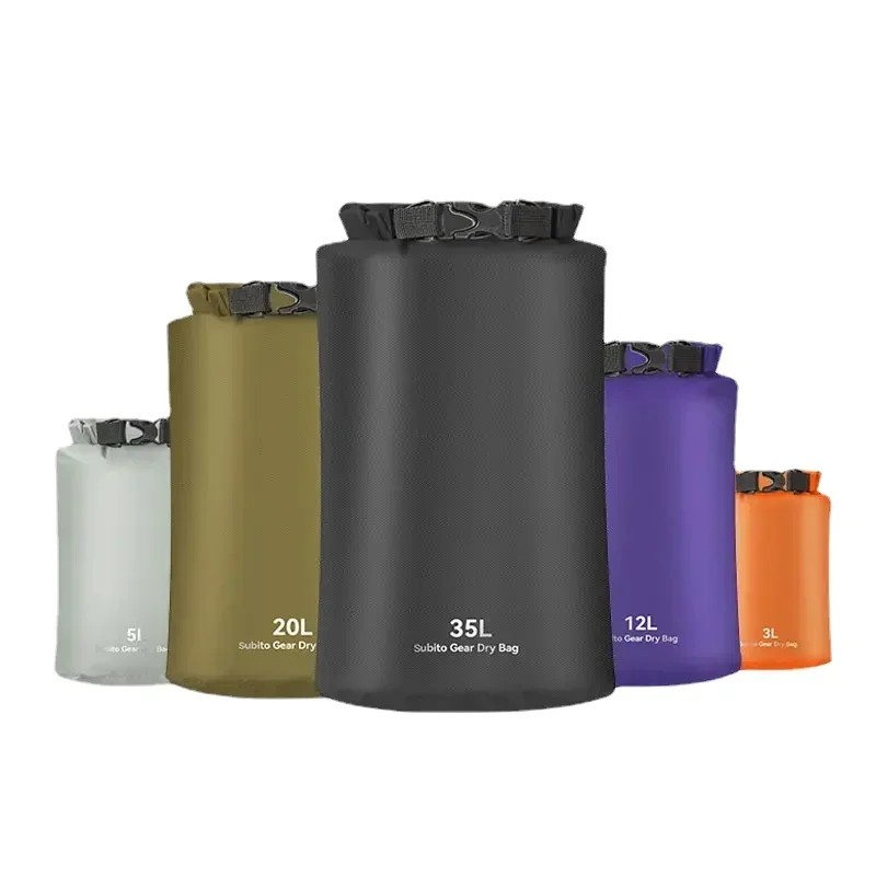 3/5/12/20/35L Waterproof Dry Bag Ultralight Storage Bags Roll Top Dry Sack Keep Gear Dry for