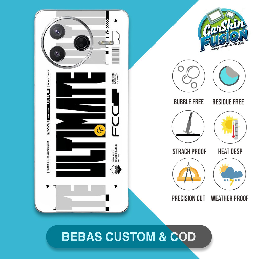 Garskin Skin Poco F7 Pro Ultimate Anti-Scratch Protector Case | by Fusion Kode - J2z