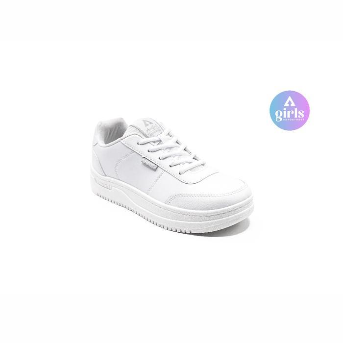 37-40 Leona Putih Putih - Sepatu Sneakers Casual Sport Pria Wanita Aero Street